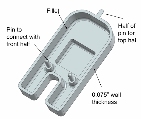 Injection Molded Part Detail CAD