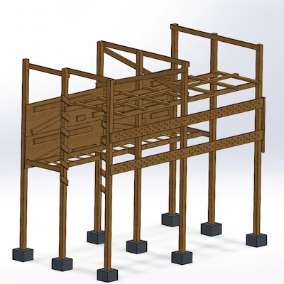 Obstacle Course CAD Model
