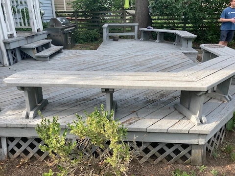 Old deck before renovation